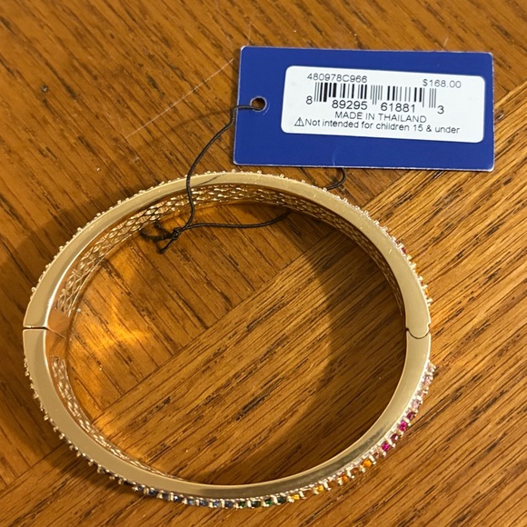 KURT GEIGER LONDON Rainbow Pavé Bangle Bracelet NWT - Picture 5 of 6